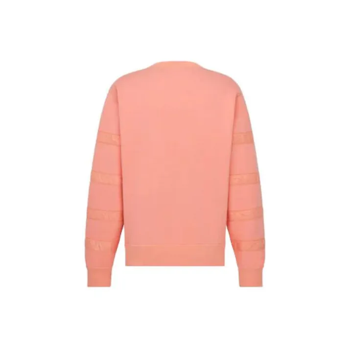 DIOR Sweatshirts Men Peach Pink-1