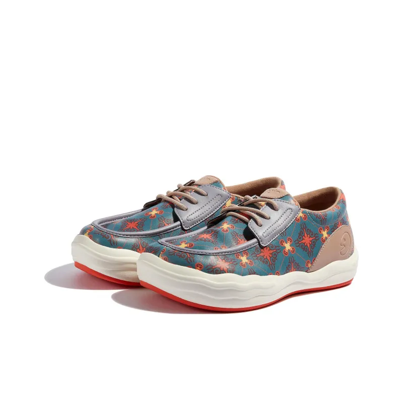 U.IN Painted Travel Shoes Andalusia 8 Skateboard Shoes Women's-1