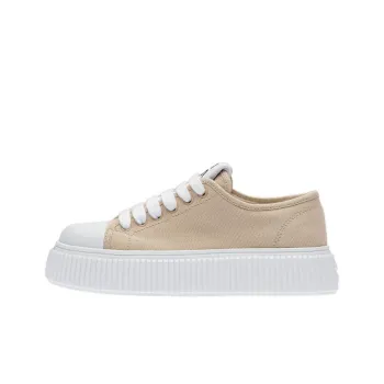 MIU MIU Low Top Stylish Skateboarding Shoes Women's Beige