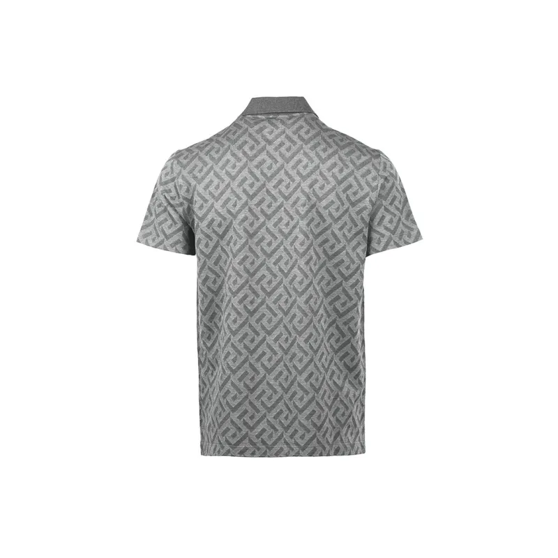 VERSACE SS23 Polo Shirt Men's Gray-1