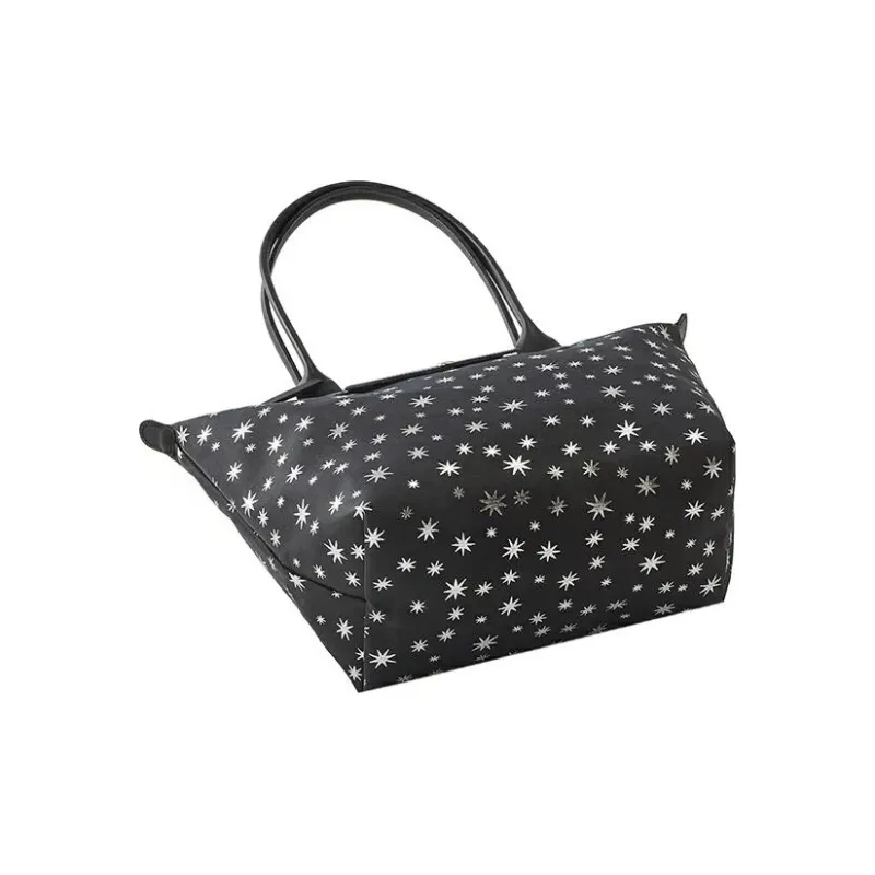 LONGCHAMP Le Pliage Néo Canvas With Calfskin Canvas Bag Tote Bag Shopping Bag Handbag Shoulder Bag Women's Marine Blue-3