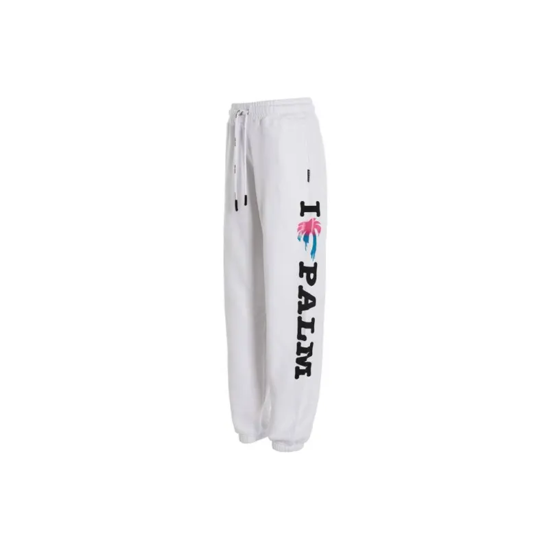 PALM ANGELS Logo Printed Drawstring Pants-2