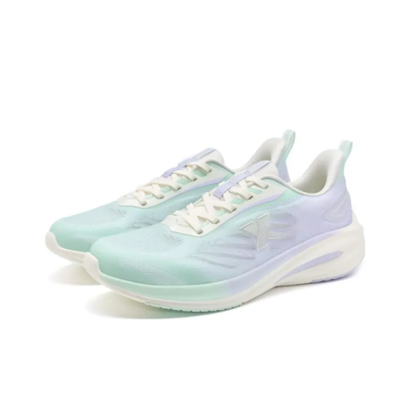 XTEP Anti Slip And Wear Resistant Breathable Low Top Running Shoes Women's Green Purple-2