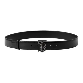 Burberry Leather Belts Men Black