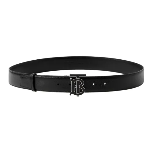 Burberry Leather Belts Men Black