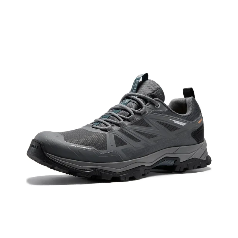 KAILAS Abrasion Resistant Balance Low Top Trail Running Shoes Men's Steel Iron Gray-1