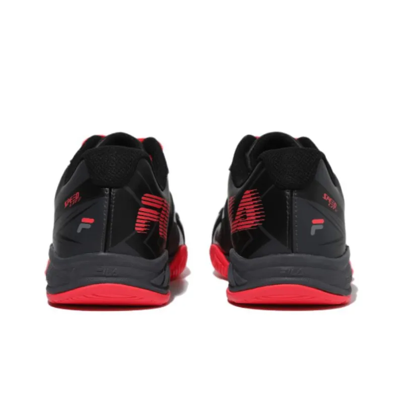 FILA Advantage T7 Advantage T7 Anti Slip Wear Resistant Low Top Tennis Shoes Unisex Black Red Korean Style-2