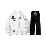 Set (White Tops+Black Pants)