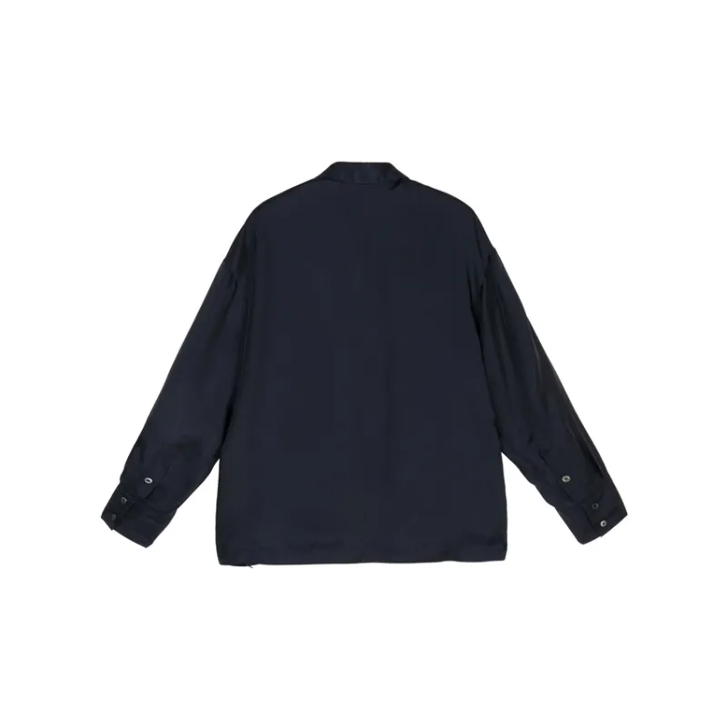 CROQUIS Shirts Unisex 409 Black Navy Blue-1