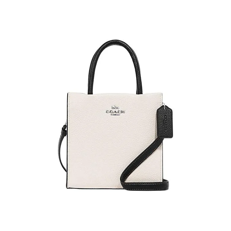 COACH Cally Cow Leather Handbag Shoulder Bag Crossbody Bag Mini Women's White-0