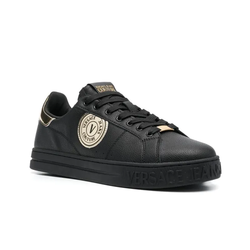 VERSACE JEANS Couture Logo-patch Leather Sneakers-2
