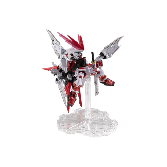 BANDAI Gundam Astray Collection NXEDGE NX STYLE BB Warrior SD Red Heretic Gundam Red Dragon Form 8cm Hobby Model-1