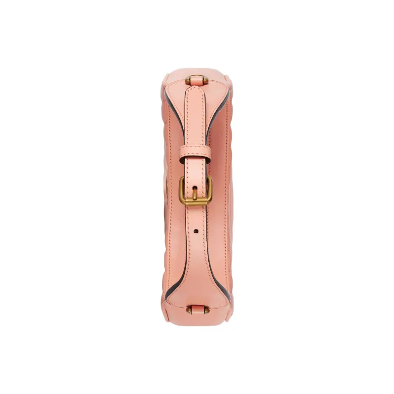GUCCI GG Marmont Leather Shoulder Bag Women's Pink-5