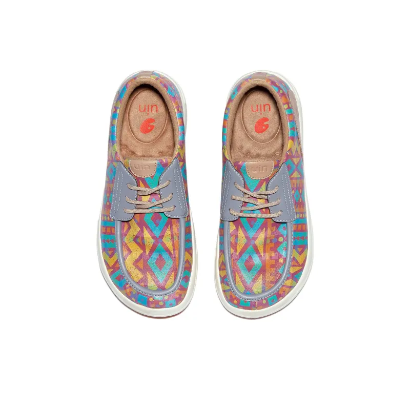 U.IN Painted Travel Shoes Andalusia 8 Artistic Collection Low-Top Stylish Skateboarding Shoes Women's-4