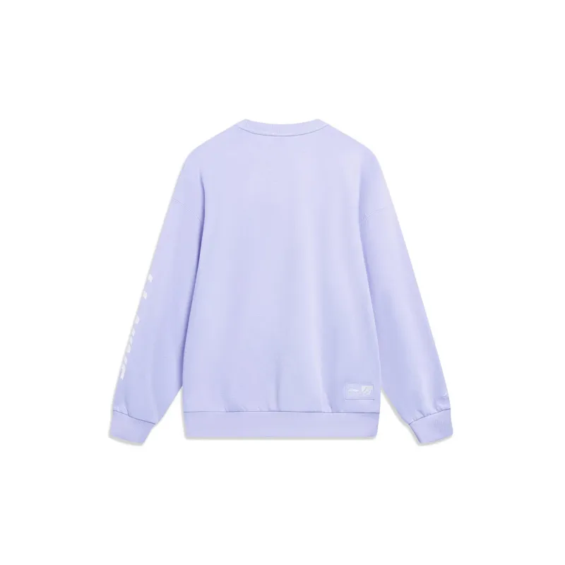 LiNing Sports Life Collection Sweatshirt Unisex Bad Little Purple-1