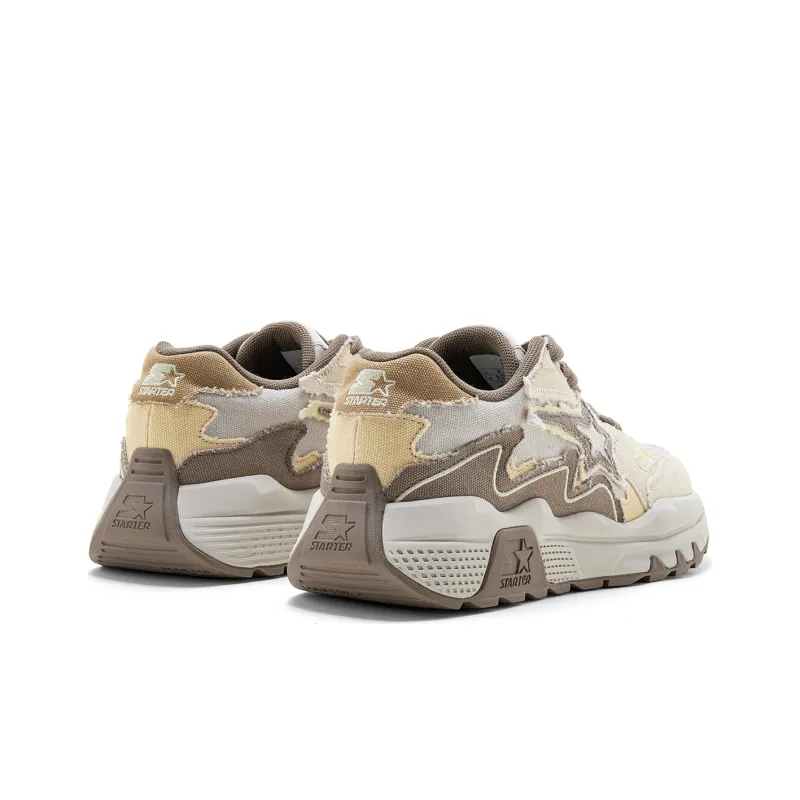 STARTER Breathable Lightweight Height Increasing Rebound Low Top Casual Shoes Women's Khaki-4