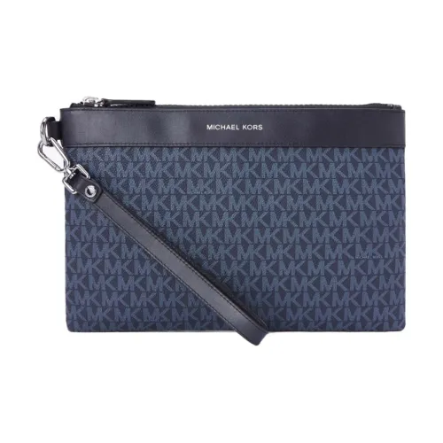 MICHAEL KORS Artificial Leather Clutch Medium Size Men's Navy