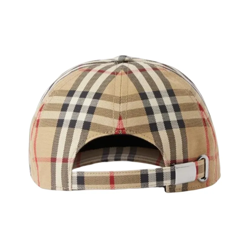 Burberry Check Cotton Baseball Cap-2