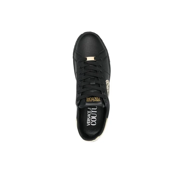 VERSACE JEANS Couture Logo-patch Leather Sneakers-4