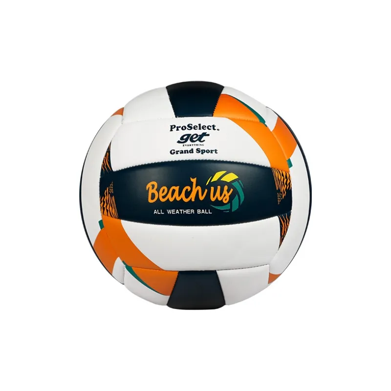 ProSelect PU Size 5 Volleyball Unisex Black White Orange-1