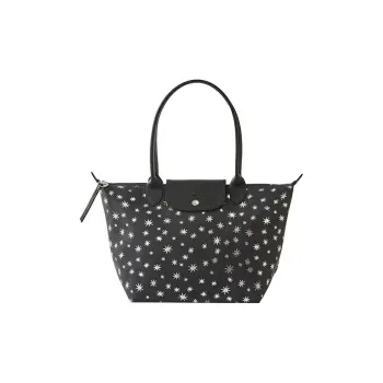 LONGCHAMP Le Pliage Néo Canvas With Calfskin Canvas Bag Tote Bag Shopping Bag Handbag Shoulder Bag Women's Marine Blue