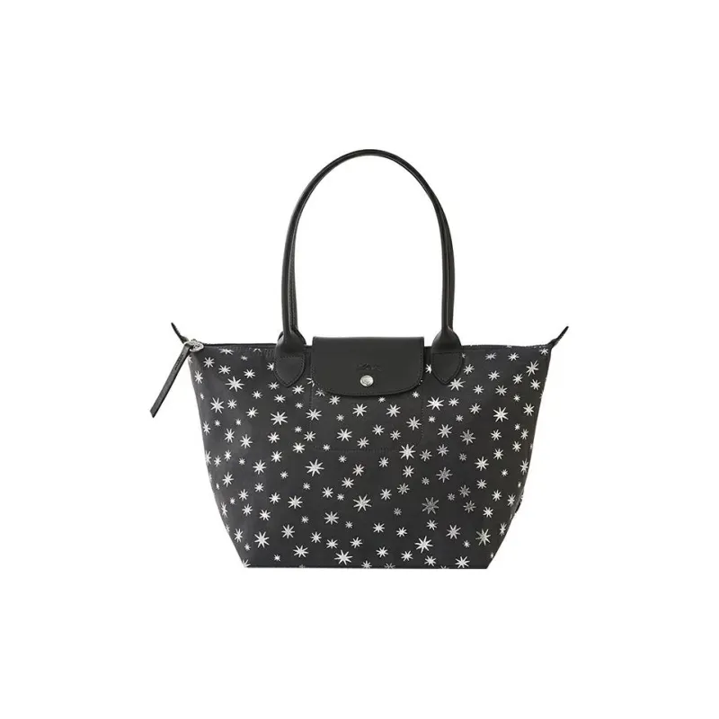 LONGCHAMP Le Pliage Néo Canvas With Calfskin Canvas Bag Tote Bag Shopping Bag Handbag Shoulder Bag Women's Marine Blue-0