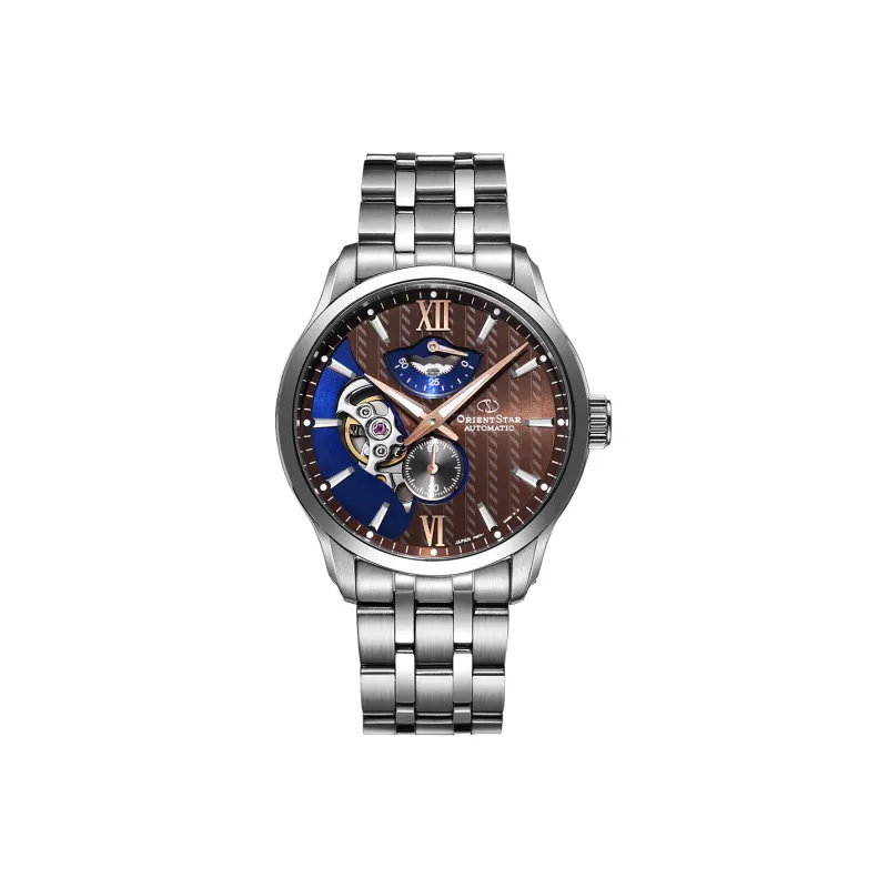 ORIENT STAR Automatic Mechanical Movement Stainless Steel Strap Watch Men's Watches Cut Out Dial RE DWAV0B02Y00B-0