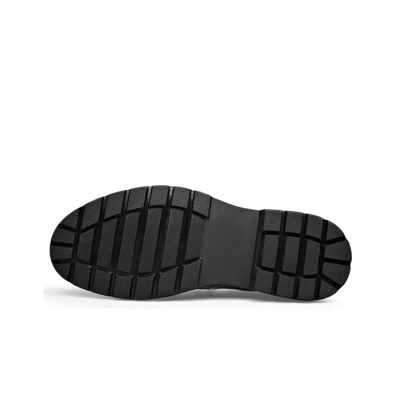 ST&SAT Business Leather Shoes Men's Casual Shoes Men's Black-4