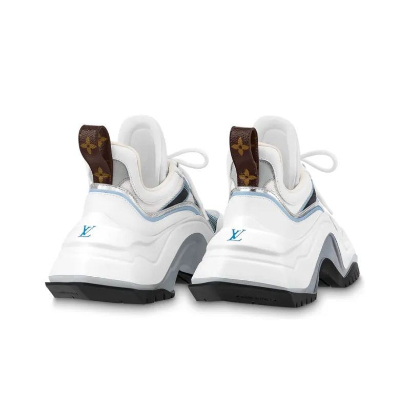 LOUIS VUITTON Archlight 2.0 Platform Sneakers 'White Blue Grey'-3