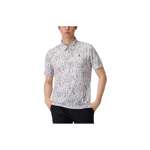 Lanvin Polo Shirts Men Gray