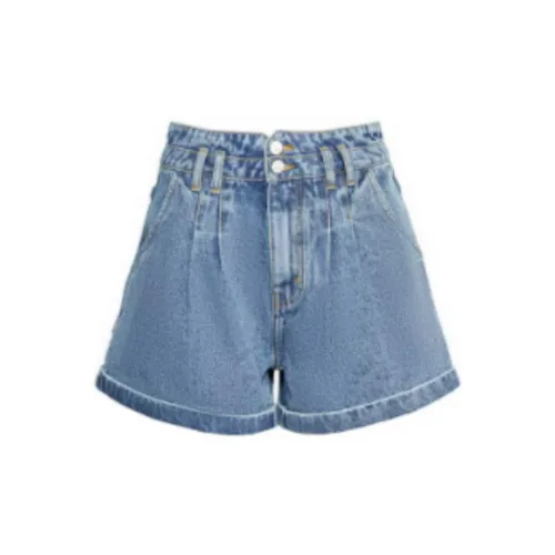 SP-68 Denim Shorts Women's Gray Blue