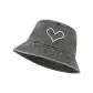 Washed Gray-White Heart