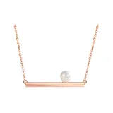 Balance Beam Pearl Necklace
