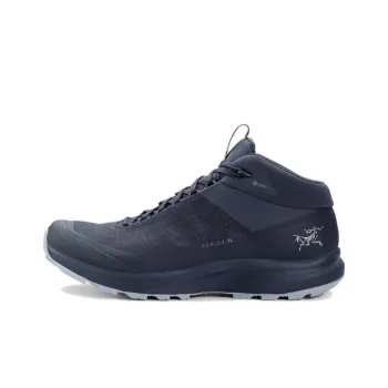 Arcteryx Aerios Gt Anti Slip Wear Resistant Mid Top Outdoor Shoes Unisex Ink Blue