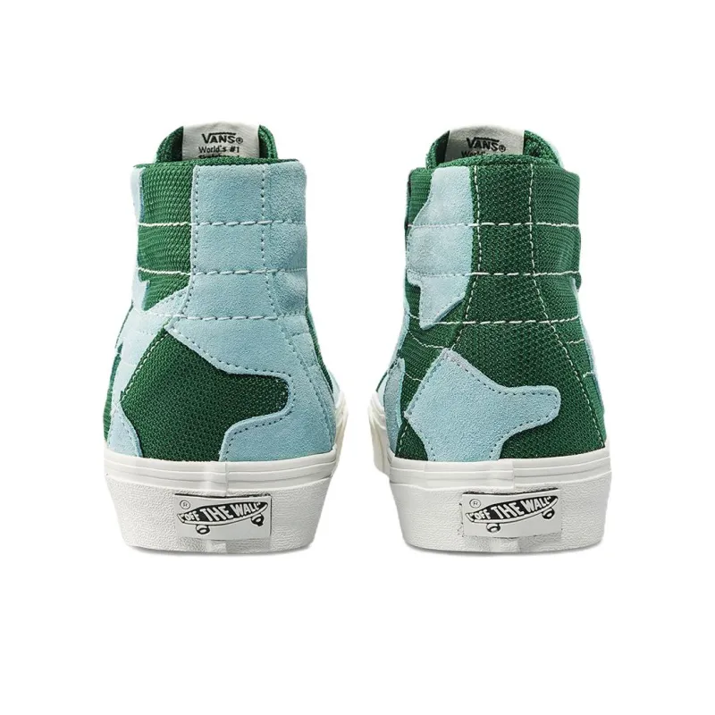 Sk8 Vans Hi Wp VR3 Lx 'Patchwork Green Blue'-4