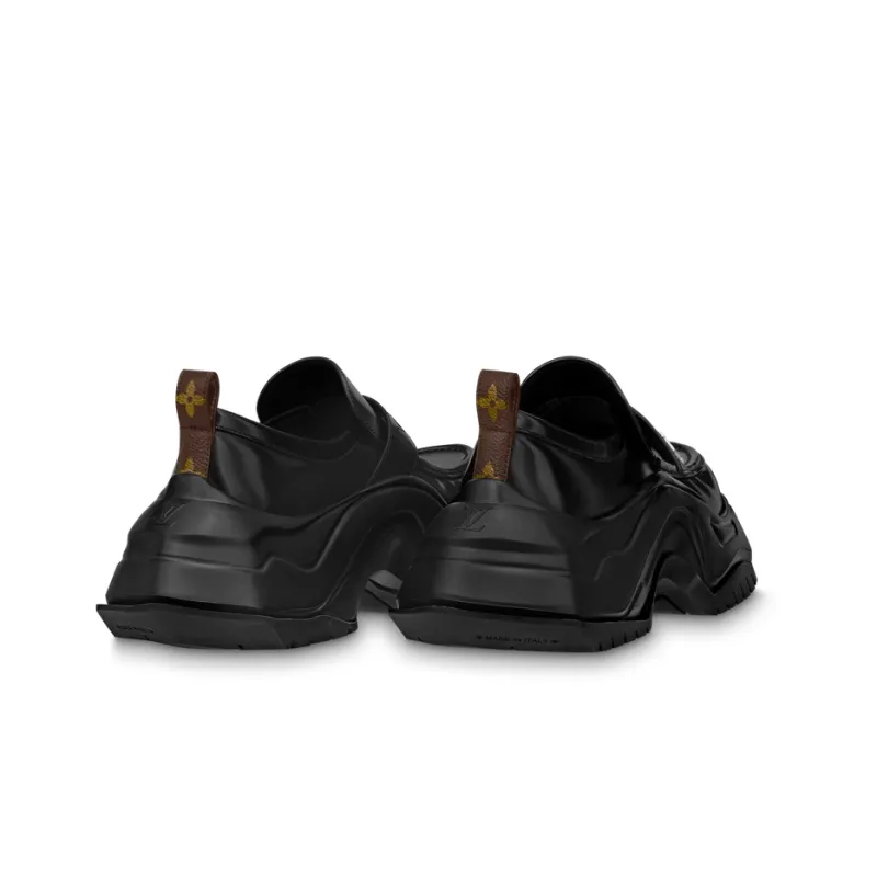 LOUIS VUITTON Archlight 2.0 Platform Loafers Casual Shoes Men's Black-4