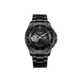 Black Dial Steel Band Men's Watch