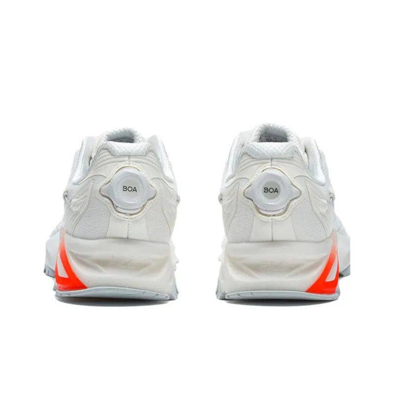 FILA BOA LYNX 1+ Cushioning Anti Slip And Wear Resistant Low Top Running Shoes Men's White Orange-3