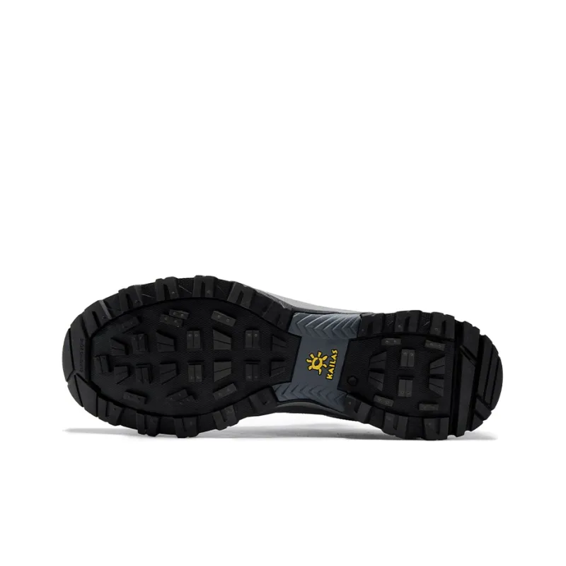 KAILAS Abrasion Resistant Balance Low Top Trail Running Shoes Men's Steel Iron Gray-4