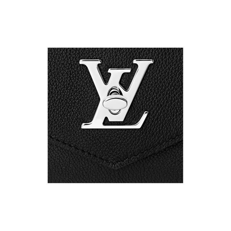 LOUIS VUITTON Top Handle My Lockme Bb Noir Black-4