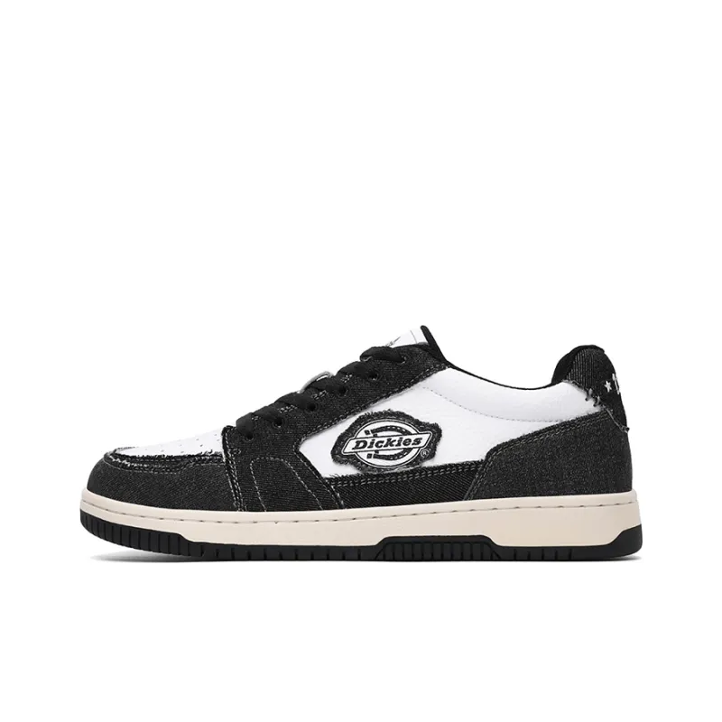 Dickies Low Top Skateboard Shoes Men's Black White-0