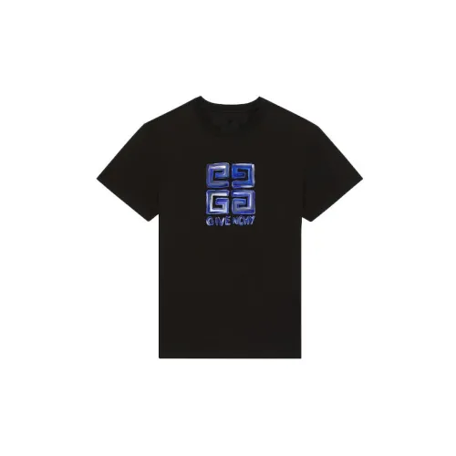 Givenchy 4G T-Shirts Men Black Blue