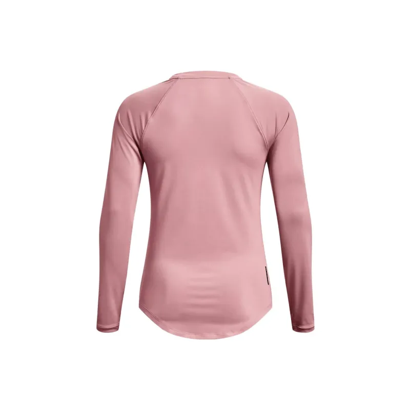 Under Armour RUSH Raglan Sleeve T Shirt Women's Pink-1