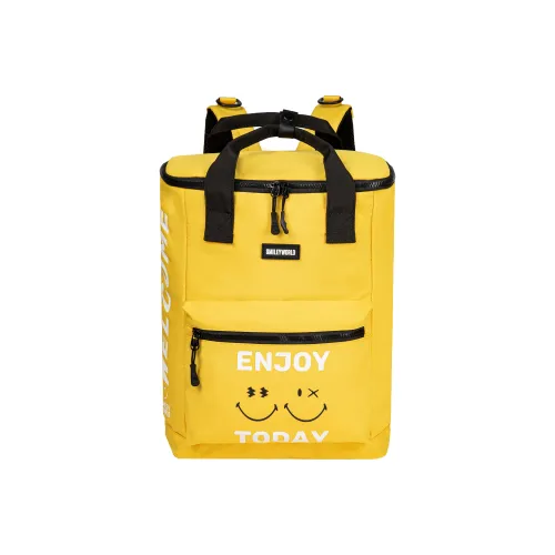SMILEYWORLD Canvas Backpack Regular Unisex Yellow/Black
