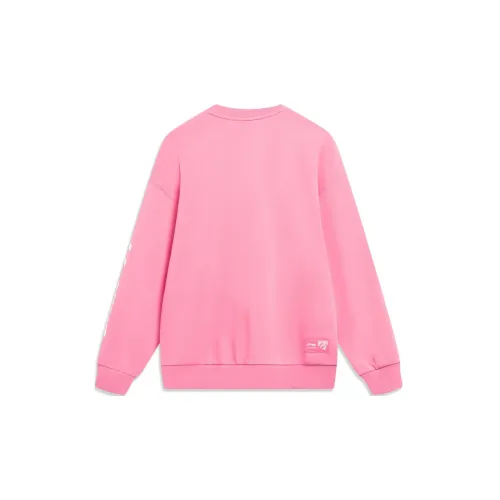 LINING Sports Life Collection Sweatshirts Unisex Dawn Light Pink