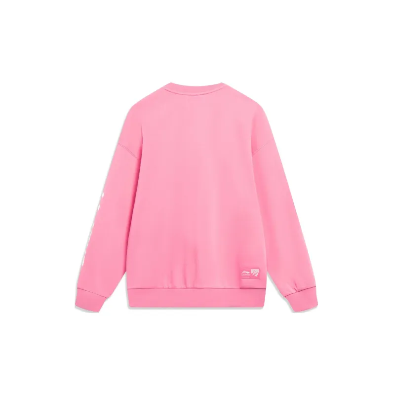 LiNing Sports Life Collection Sweatshirt Unisex Morning Light Pink-1