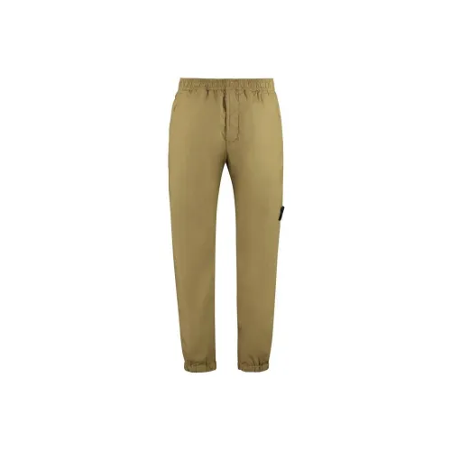 STONE ISLAND Knitted Sweatpants Men Ginger Yellow