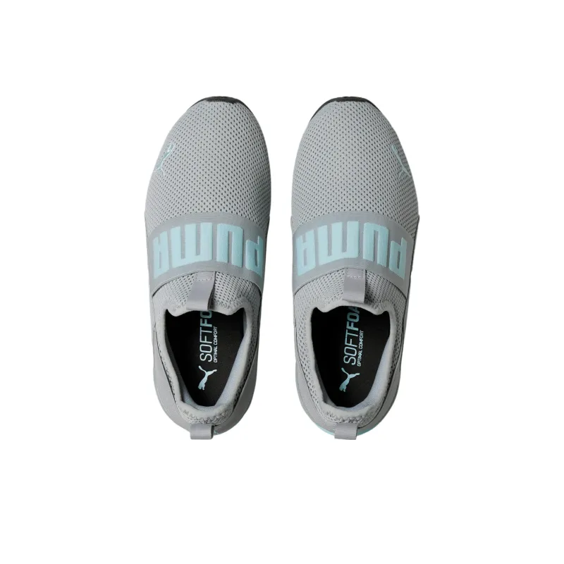 Puma Women's Axelion Slip-On 'Quarry Light Aqua'-2