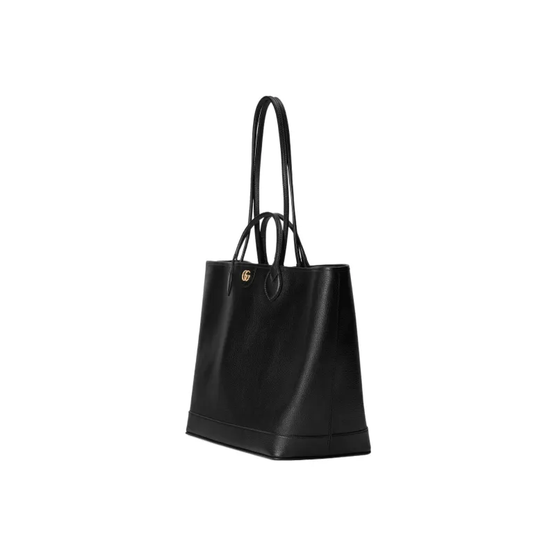GUCCI GG Marmont Leather Tote Bag Shopping Bag Handbag Large Size Women's Black-1
