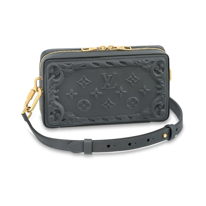 LOUIS VUITTON Soft Trunk Wearable Wallet Dark Shadow Gray-0